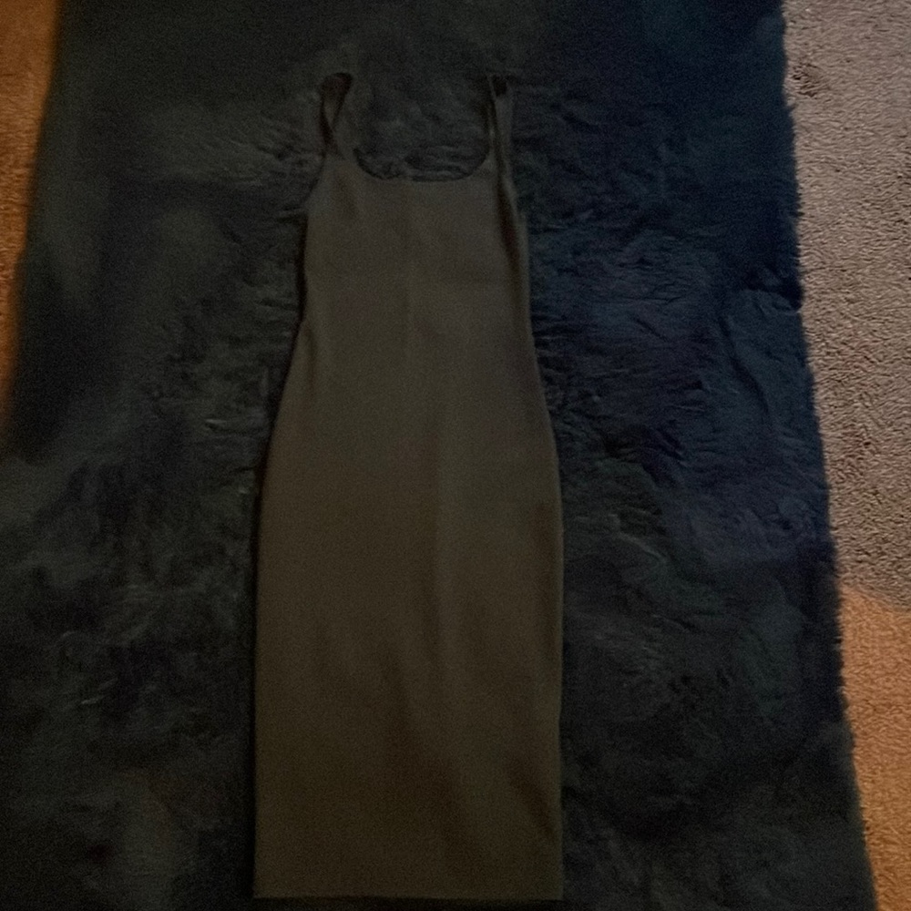 Black body fit Zara above knee dress